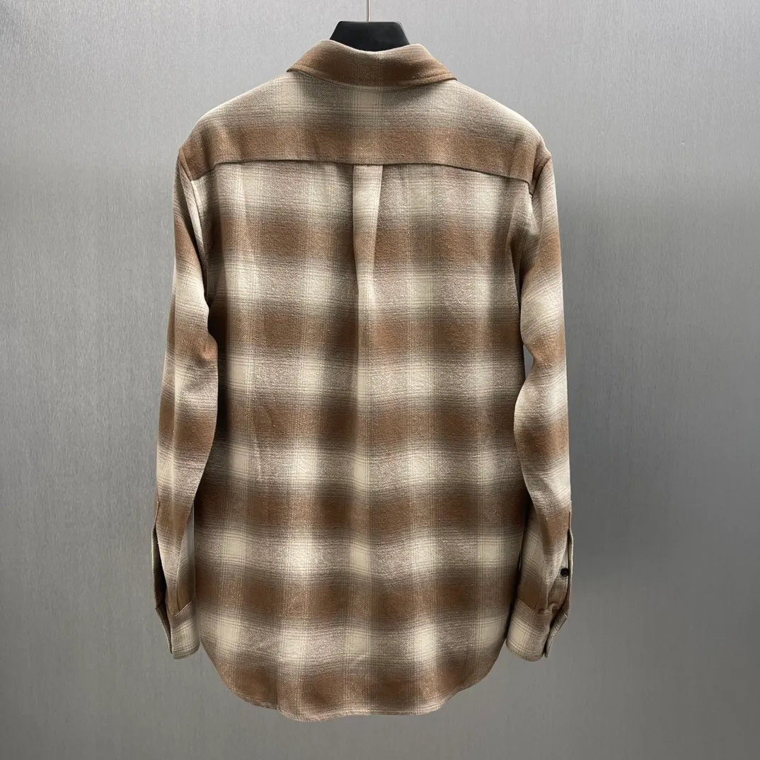 🅿️490 🧧Ralph Laure Classic Fit Checked Cotton Flannel Shirt Size; S-XL This retro shirt is made of cotton flannel fabric, with a lightweight yet strong texture and a practical silhouette